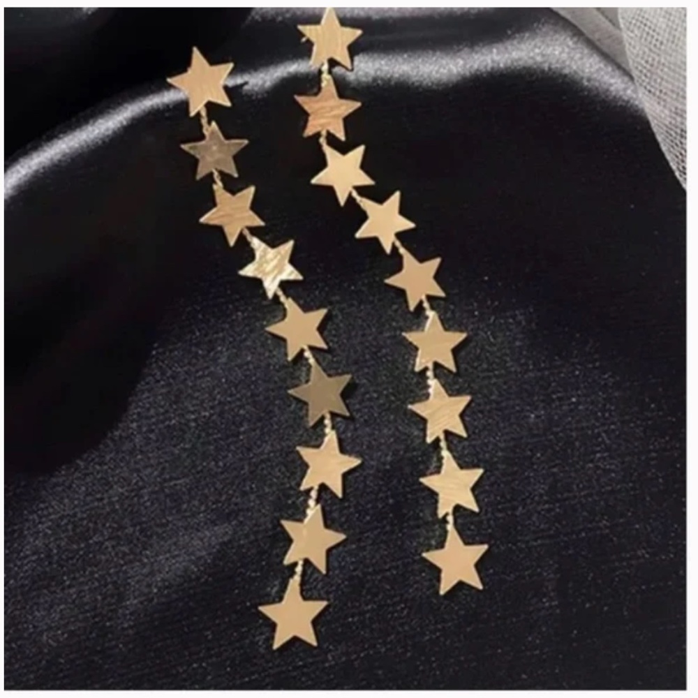✨ FREE Star Drop Peasant Art Deco Hippie Boho Hipster Chic Dangle Earrings
